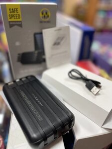 Зовнішній акумулятор Powerbank Solar 40000 mAh із сонячною панеллю