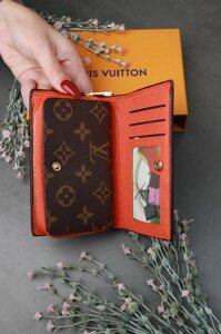 Гаманець Louis Vuitton Луї Віттон LUX NEW якість 2023 помаранчевий колір