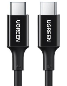 Кабель Ugreen US300 TypeC TypeC 100W 5A Cable 2м (Black)