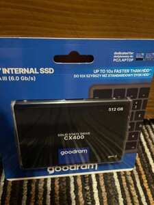 Жорсткий диск SSD (} ssd) 512GB GOODRAM CX400 Gen. 2 2.5&quot, SATAIII 3D