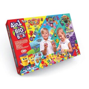 Набір для творчості Big creative box 4В1, тісто, пластилін, пісок