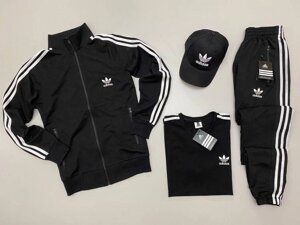 Спортивний чоловічий костюм Adidas Assembly (костюм, футболка, кепка)