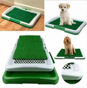 Туалет для собак лоток тришаровий Puppy Potty Pad травка