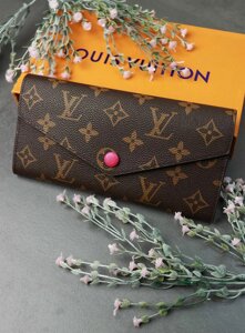 Гаманець NEW 2023 Louis Vuitton Луї Віттон LUX шкіра малиновий колір