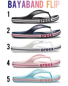 В'єтнамки крокс оригінал Original Crocs Bayaband Flip Petal Pink акція