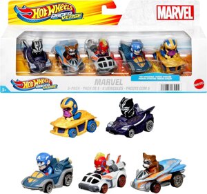 Набір машинок Hot Wheels RacerVerse Marvel Герої марвел (HPN40)