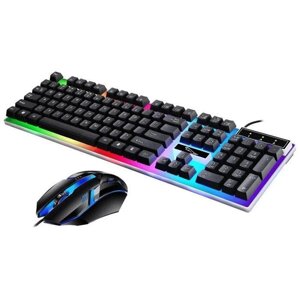 Ігровий набір клавіатура та мишка UKC Gaming G21B з RGB-підсвіткою