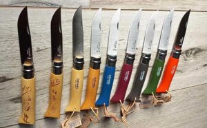 НІЖ OPINEL No08 складаний Франція кольоровий гравюрний ніж edc туриста