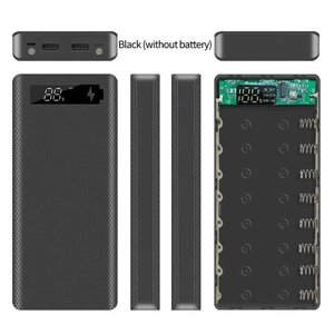 Корпус коробка Power Bank DIY 8 x 18650 LCD 2xUSB, Type-C 2xLED