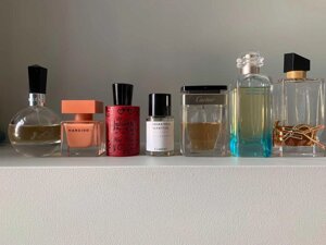 Парфуми YSL, Hermès, Valentino, Cartier, Narciso Rodriguez і т. д.