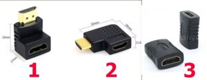 Перехідник кутовий HDMI 90,270 г. кут вертикальний, горизонтальний