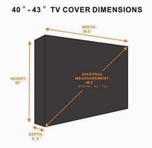 Водонепроникний чохол на телевізор 40-43д