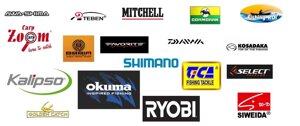 Котушки Shimano, Daiwa, Favorite, Brain, Ryobi, Okuma, Tica та інші