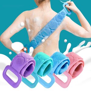 Силіконова щітка для душу Silicon bath towel, Силіконова мочалка