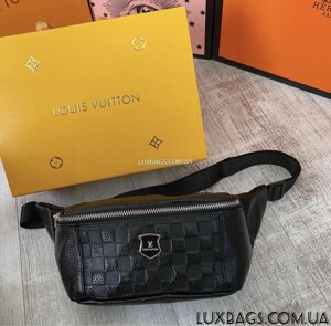 Чоловіча шкіряна сумка сумка бананка Louis Vuitton