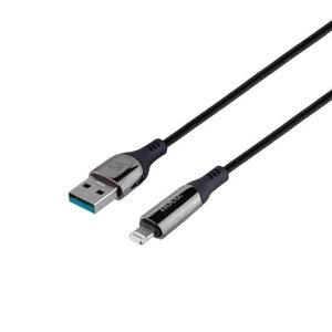 Кабель USB Hoco S51 Extreme USB Lightning 2.4A 1.2m Чорний