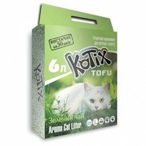 Наповнювач для котів KOTIX TOFU Green Tea, Honey Peach, Lavender, 6L