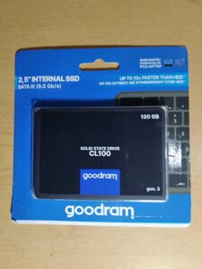 SSD Жорсткий диск Goodram CL100 Gen3 120gb Новий Гарантія_2000