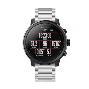 Ремінець BeWatch для Amazfit Stratos Pace Сріблястий