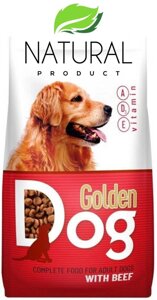 Сухий корм для собак усіх порід 10 кг Яловичина Golden Dog