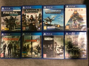 Tom Clancys Rainbow Six Siege sediment PS4/PS5 For Honor Assassin&#x27,s Creed