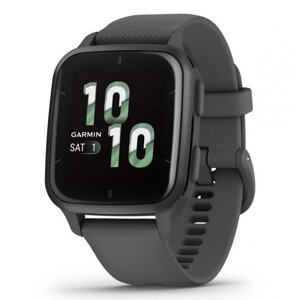 Смарт-годинник Garmin Venu Sq 2 Slate Aluminum Bezel with Shadow Gray Case and Silicone Band (010-02701-00/10)