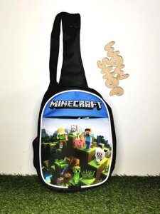 Слім-боді мінірюкзак через плече Майнкрафт Minecraft