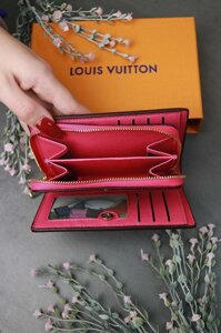 Гаманець Louis Vuitton Луї Віттон LUX NEW якість 2023 малиновий колір