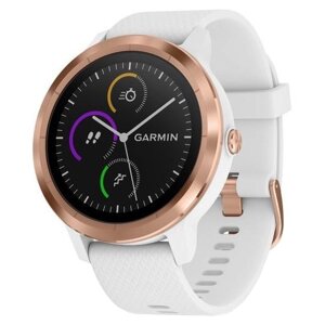 Смарт-годинник Garmin Vivoactive 3 White with Rose Gold Hardware White (010-01769-07)