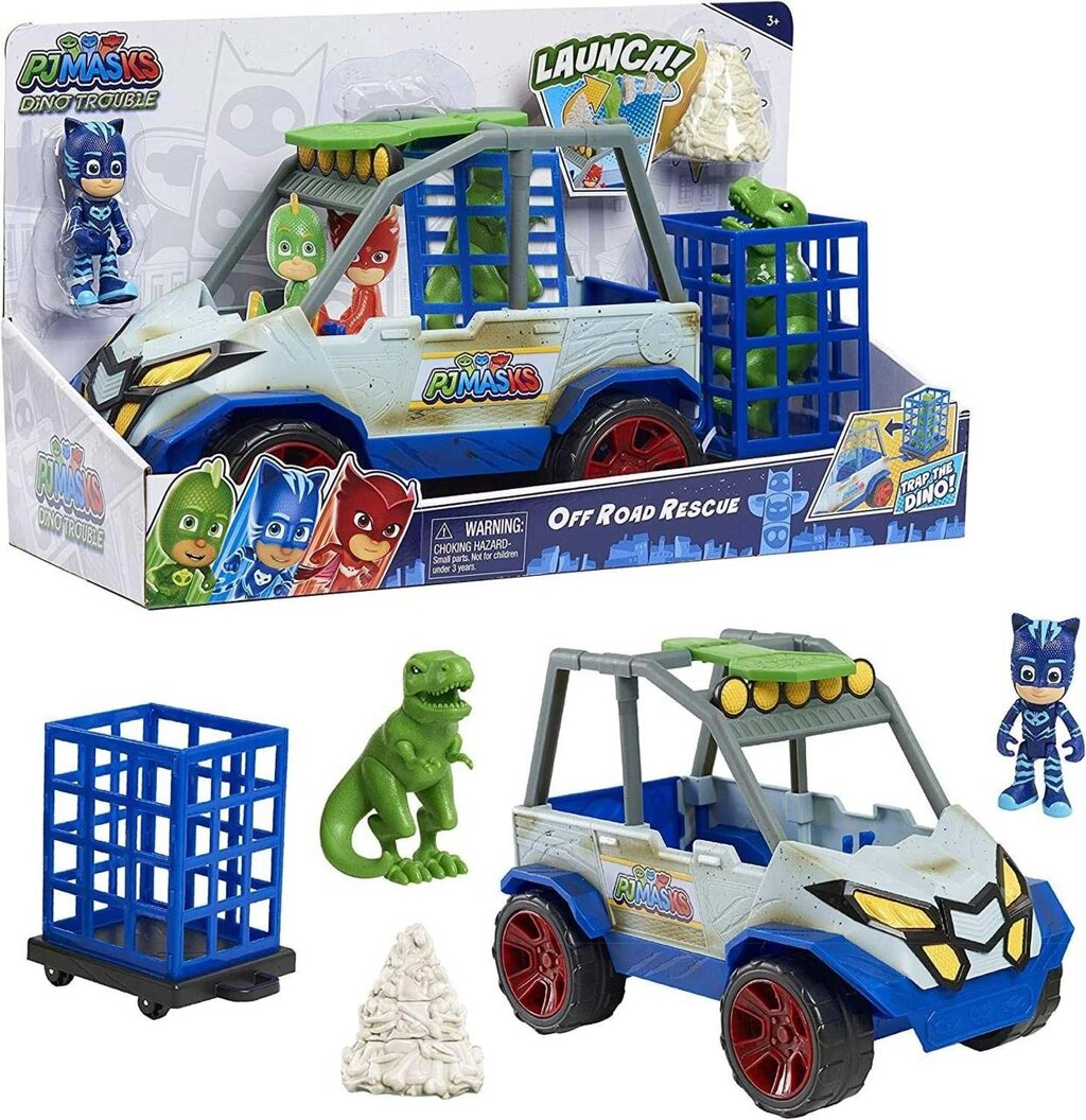 PJ Masks Dino Trouble Off Roader машина Герої в масках динозавр від компанії Premium - фото 1