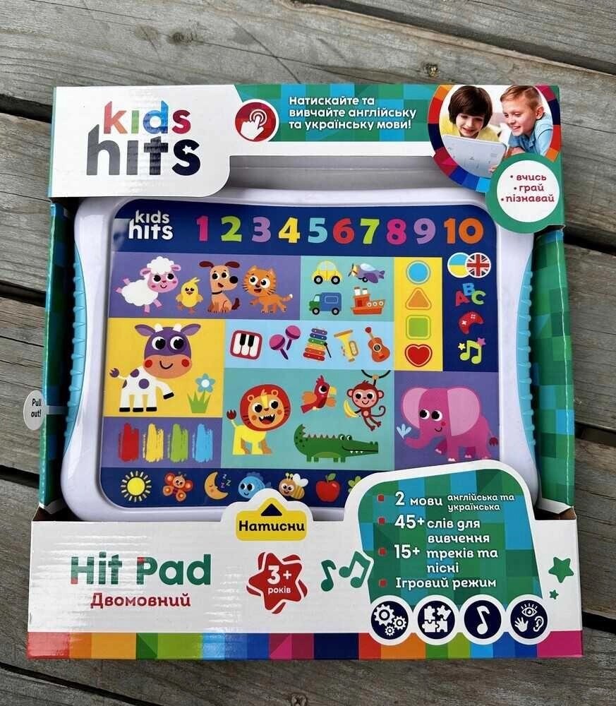 Планшет музичний Kids Hits KH01/012 Двомовний кольори, цифри, тварини від компанії Premium - фото 1