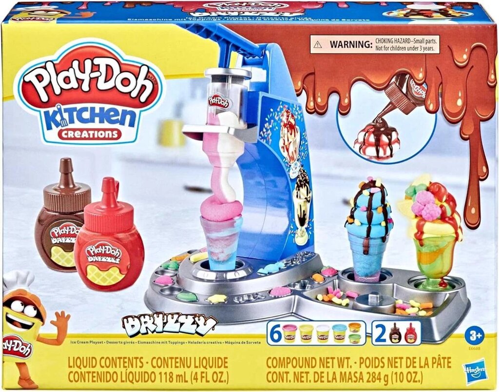 Play-Doh: Морозиво з глазур'ю — набір тіста для ліплення Hasbro Плей До від компанії Premium - фото 1