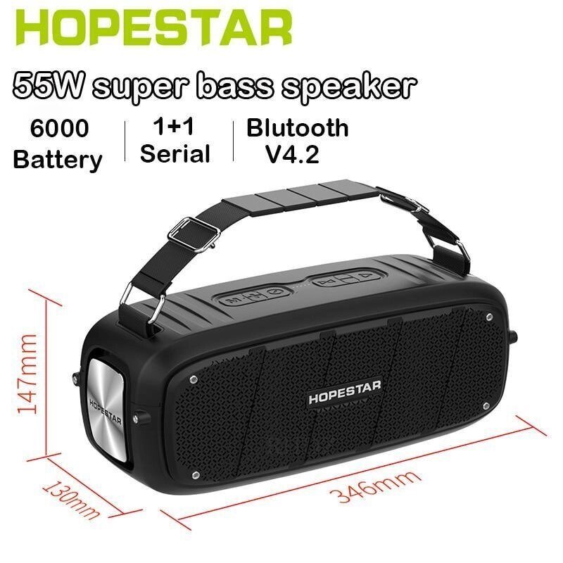 Портативна блютуз колонка Hopestar A20 BASS speaker від компанії Premium - фото 1