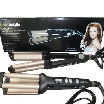 Потрійна плойка Стайлер Babyliss голівудська хвиля для укладання волосся від компанії Premium - фото 1