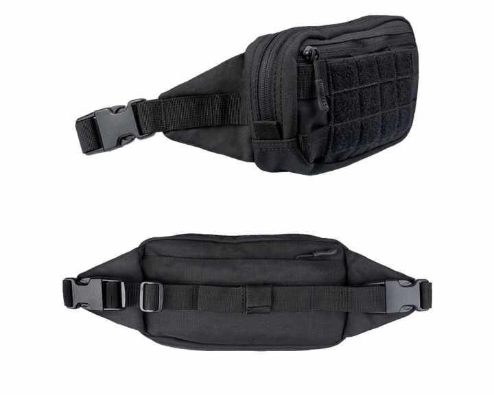 Поясна сумка Mil-Tec Molle Fanny Pack — чорний (13512502) від компанії Premium - фото 1