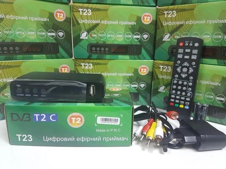 Приставка приймач DVB-T2 ресивер T23 приймач тюнер Т2 НОВИЙ DVB-C від компанії Premium - фото 1