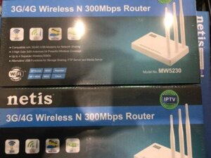 Дротовий маршрутизатор (маршрутизатор) Netis MW 5230 (USB 3G/4G)