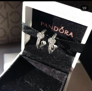 Срібні сережки в стилі Pandora!