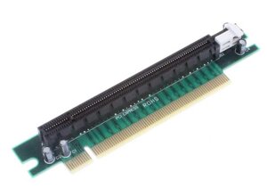 Райзер PCI-E 16 х кутовий 90 градусів кут тато-мама перехідник