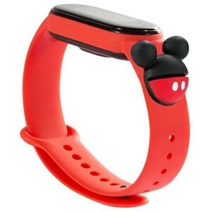 Ремешок Cartoon Strap для Xiaomi Mi Band 5 6 Red Mickey