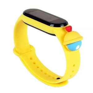 Ремінець Cartoon Strap для Xiaomi Mi Band 5 6 Yellow Smurf