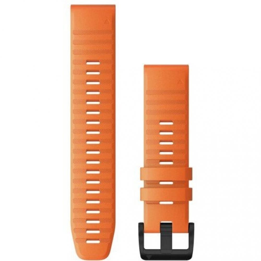 Ремінець Garmin Ремешок для Fenix 6 22mm QuickFit Ember Orange Silicone bands (010-12863-01) від компанії Premium - фото 1