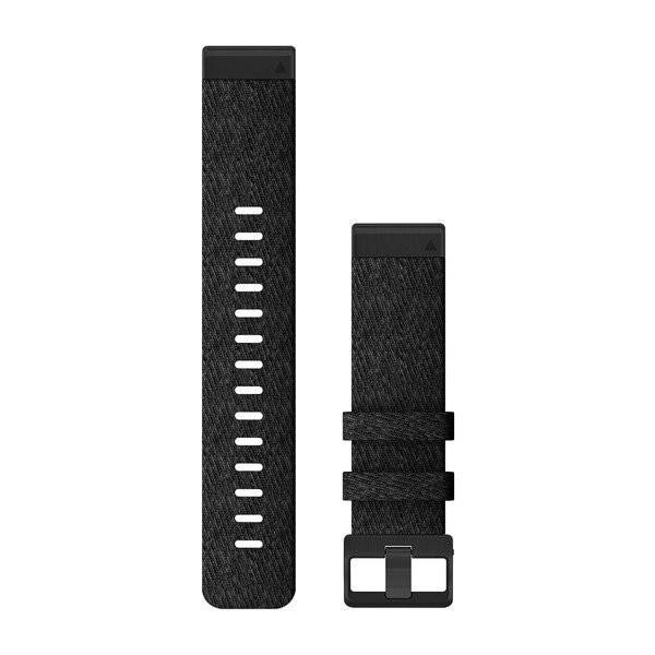 Ремінець Garmin Ремешок для Fenix 6 22mm QuickFit Heathered Black Nylon bands (010-12863-07) від компанії Premium - фото 1