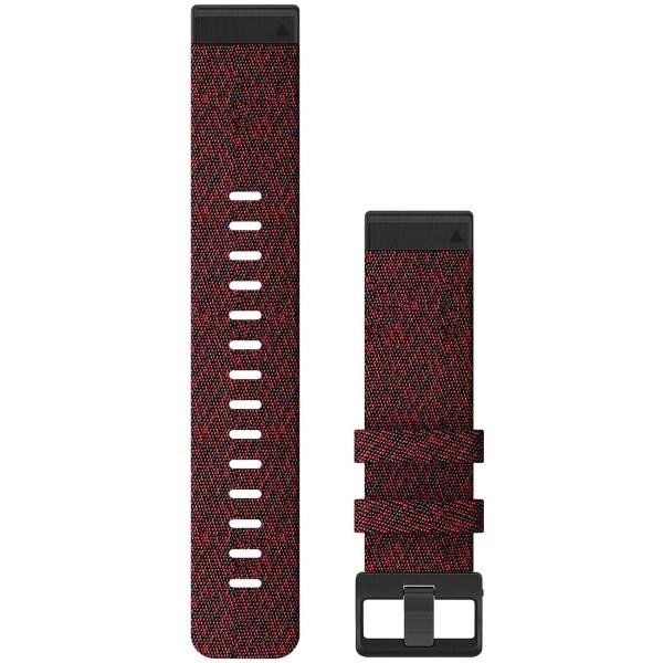 Ремінець Garmin Ремешок для Fenix 6 22mm QuickFit Heathered Red Nylon bands (010-12863-06) від компанії Premium - фото 1