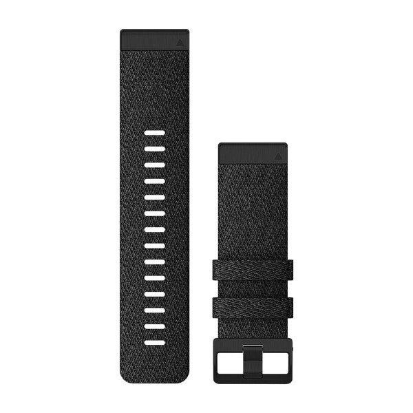 Ремінець Garmin Ремешок для Fenix 6x 26mm QuickFit Heathered Black Nylon bands (010-12864-07) від компанії Premium - фото 1