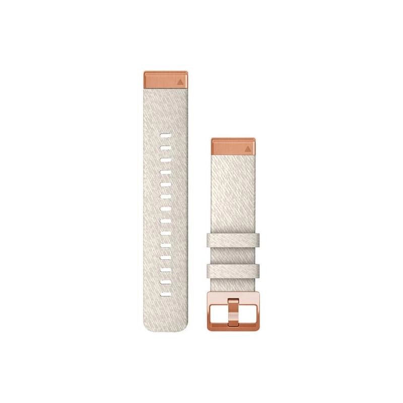 Ремінець Garmin Ремешок QuickFit 20mm Watch Bands Cream Heathered Nylon with Rose Gold Hardware (010-13102-09) від компанії Premium - фото 1