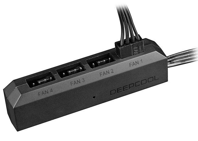 Розгалужувач Deepcool FH-04 Fan Hub для кулерів з 1 на 4 кулер 3 pin/4 від компанії Premium - фото 1