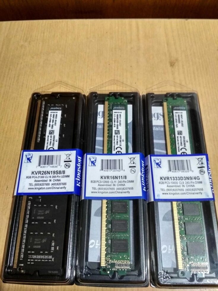 Розпродаж! Оперативна пам'ять DDR3,4 Kingston DIMM для ПК_1800 від компанії Premium - фото 1