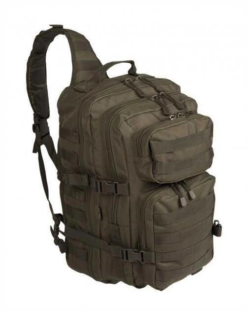 Рюкзак Mil-Tec однолямковий One Strap Assault Pack 29 л Olive 14059201 від компанії Premium - фото 1