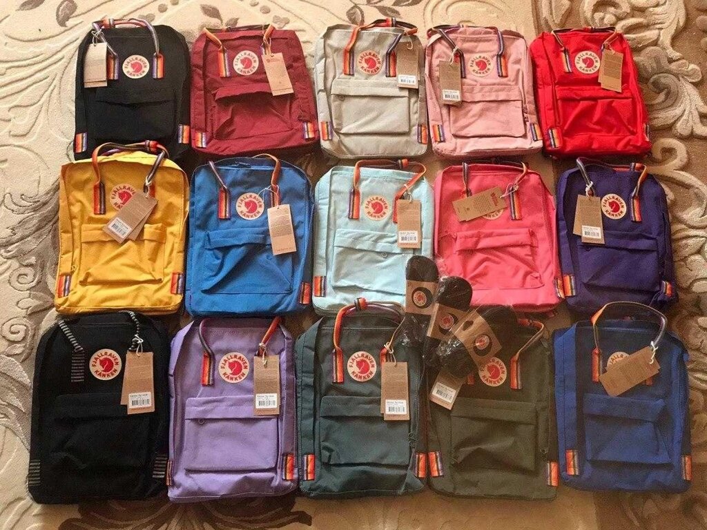 Рюкзаки Канкен, (kanken) fjallraven, класік, міні, Totepack, Vardag від компанії Premium - фото 1